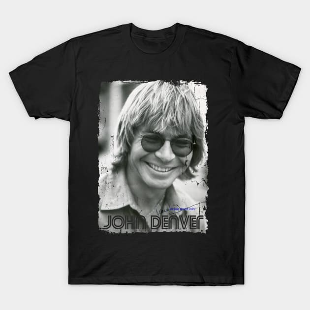 John Denver// black white design T-Shirt by YukieapparelShop